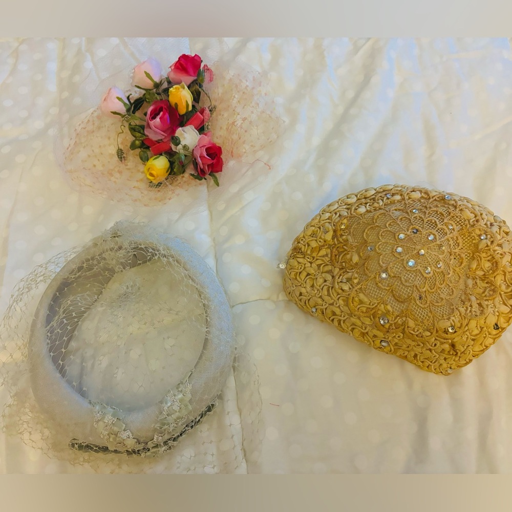 Vintage retro hats lot/set